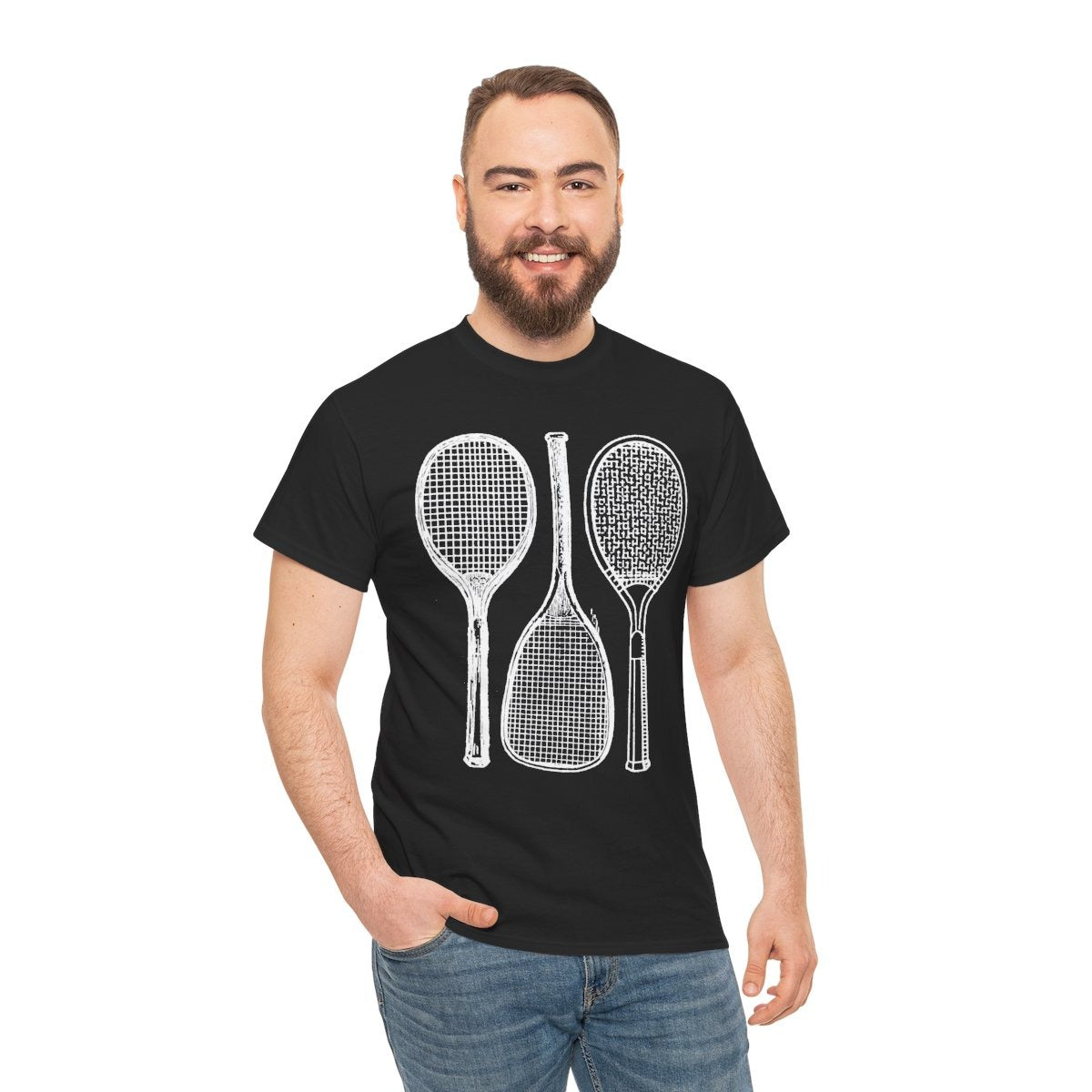 RETRO RACQUET - Tennis (Basic Tee)