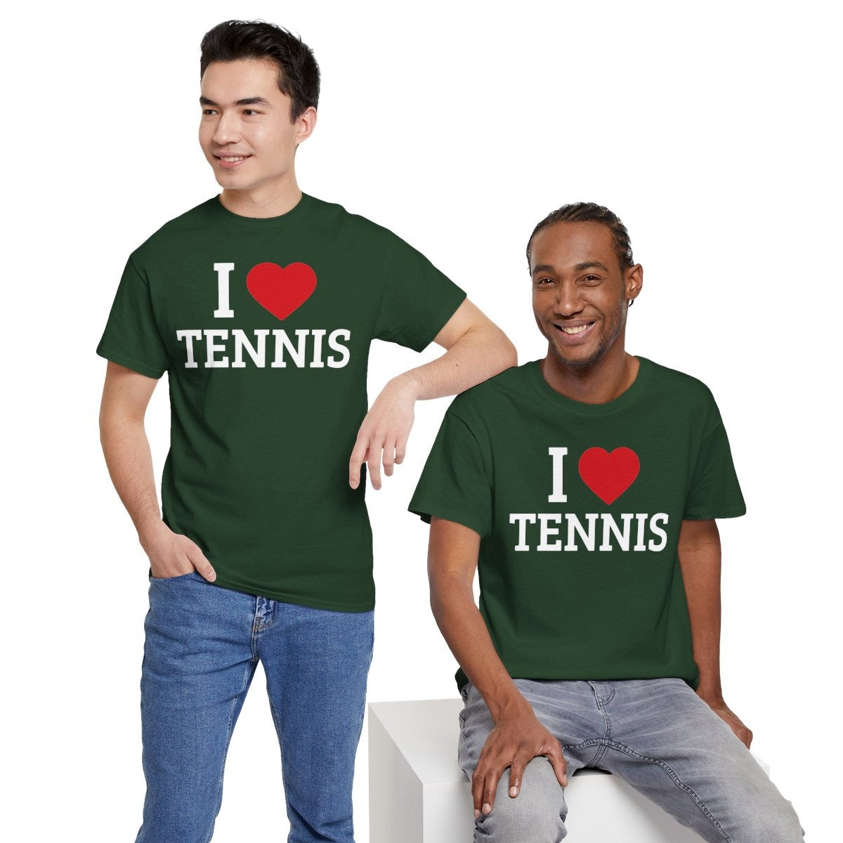 I HEART TENNIS - Tennis (Basic Tee)