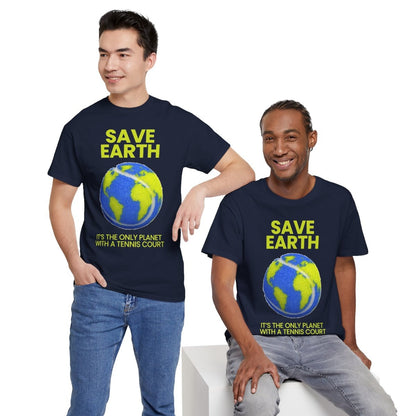 SAVE EARTH - Tennis (Basic Tee)