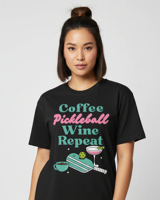 COFFEE PICKLEBALL WINE REPEAT - Pickleball (Dri Fit)