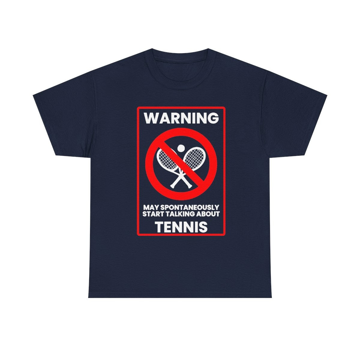 WARNING TENNIS - Tennis (Basic Tee)