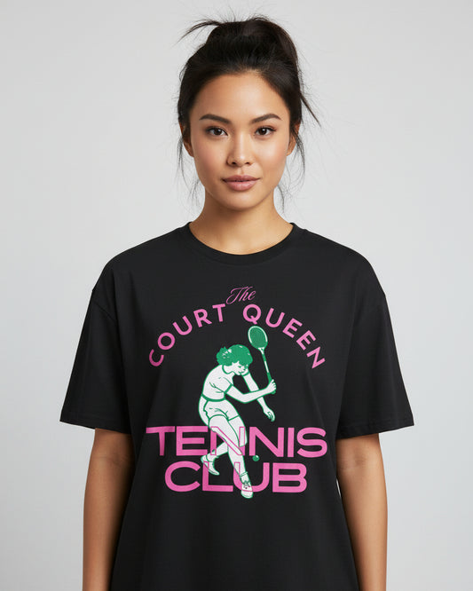 COURT QUEEN 3 - Tennis Basic Tee