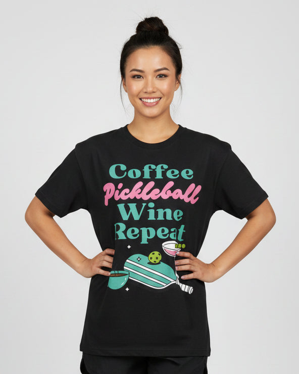 COFFEE PICKLEBALL WINE REPEAT - Pickleball (Dri Fit)
