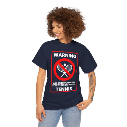 WARNING TENNIS - Tennis (Basic Tee)