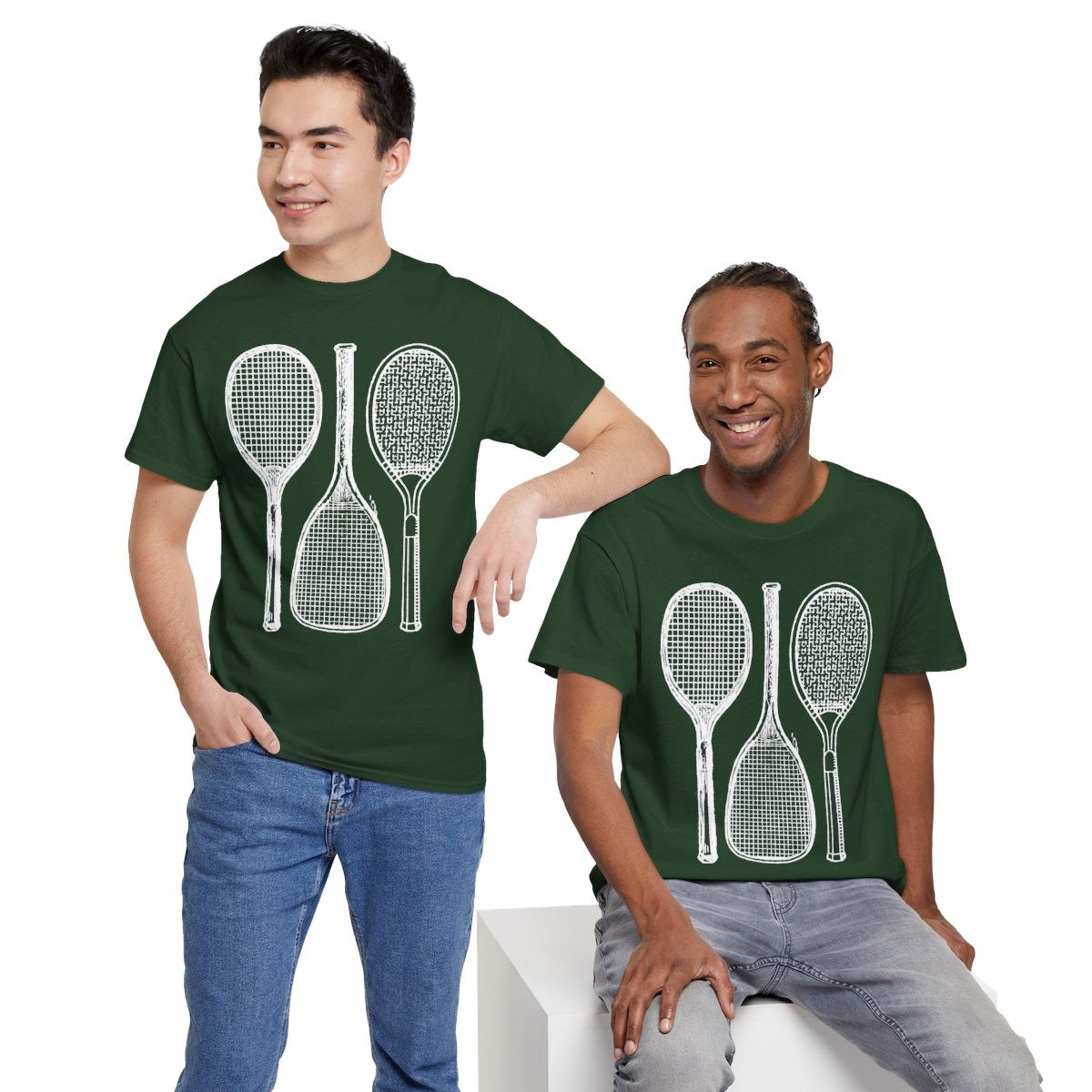 RETRO RACQUET - Tennis (Basic Tee)