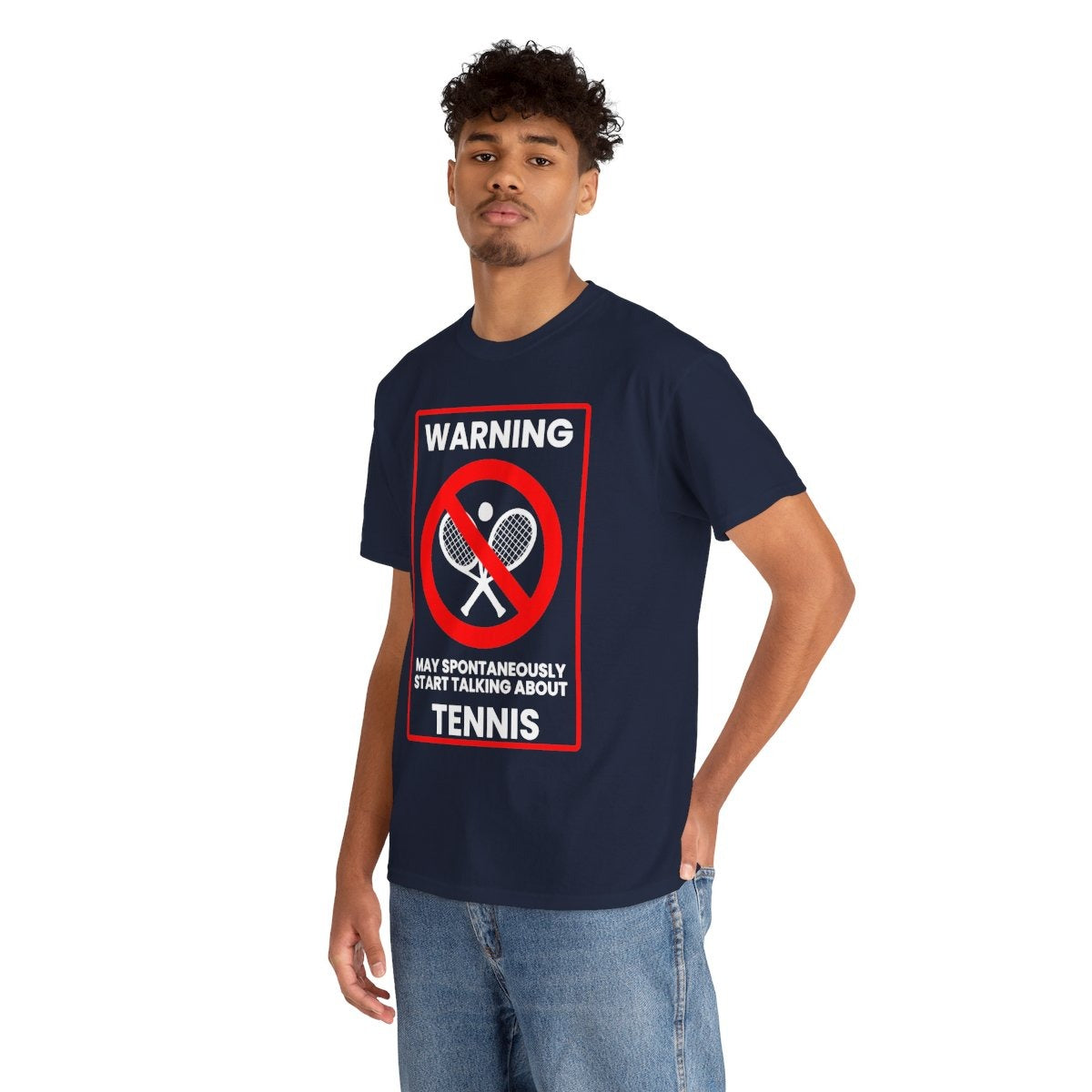 WARNING TENNIS - Tennis (Basic Tee)