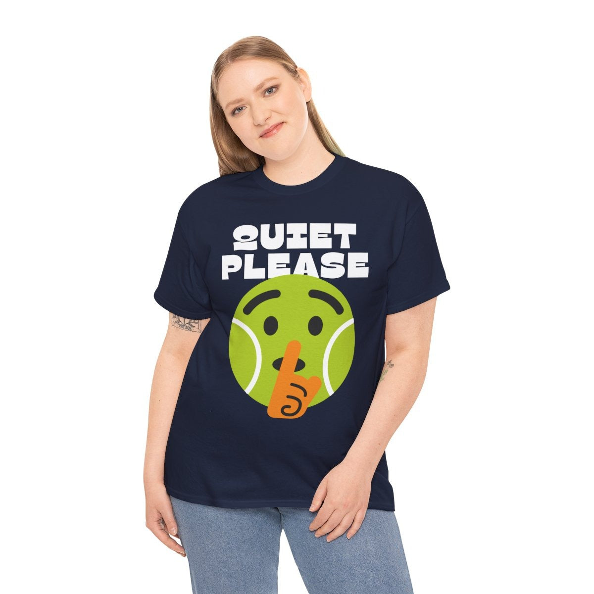 QUIET PLEASE - Tennis (Basic Tee)