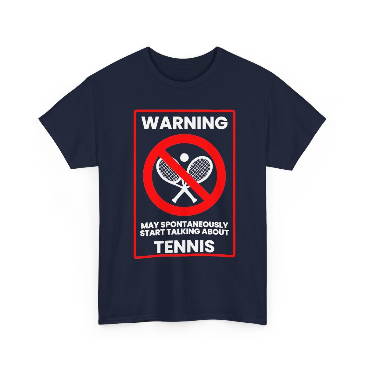 WARNING TENNIS - Tennis (Basic Tee)