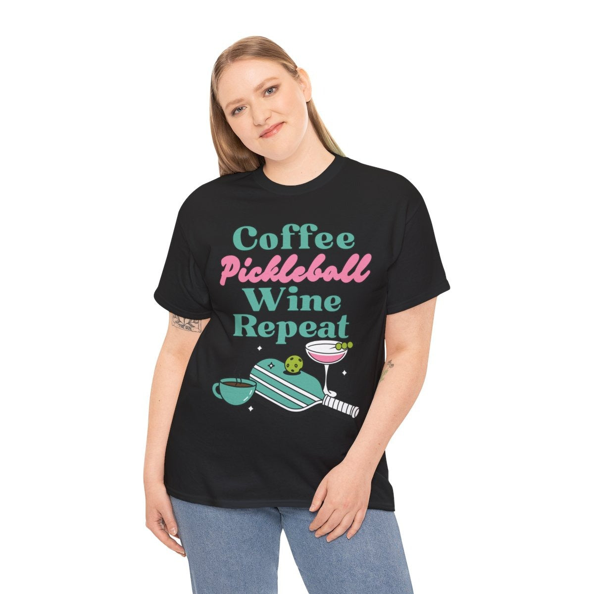 COFFEE PICKLEBALL WINE REPEAT - Pickleball (Dri Fit)