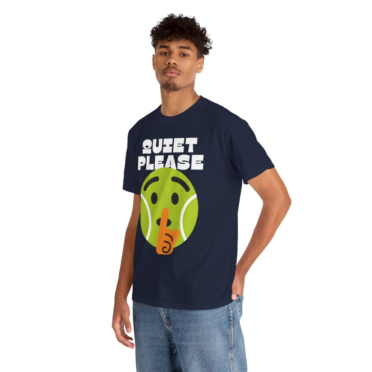 QUIET PLEASE - Tennis (Basic Tee)