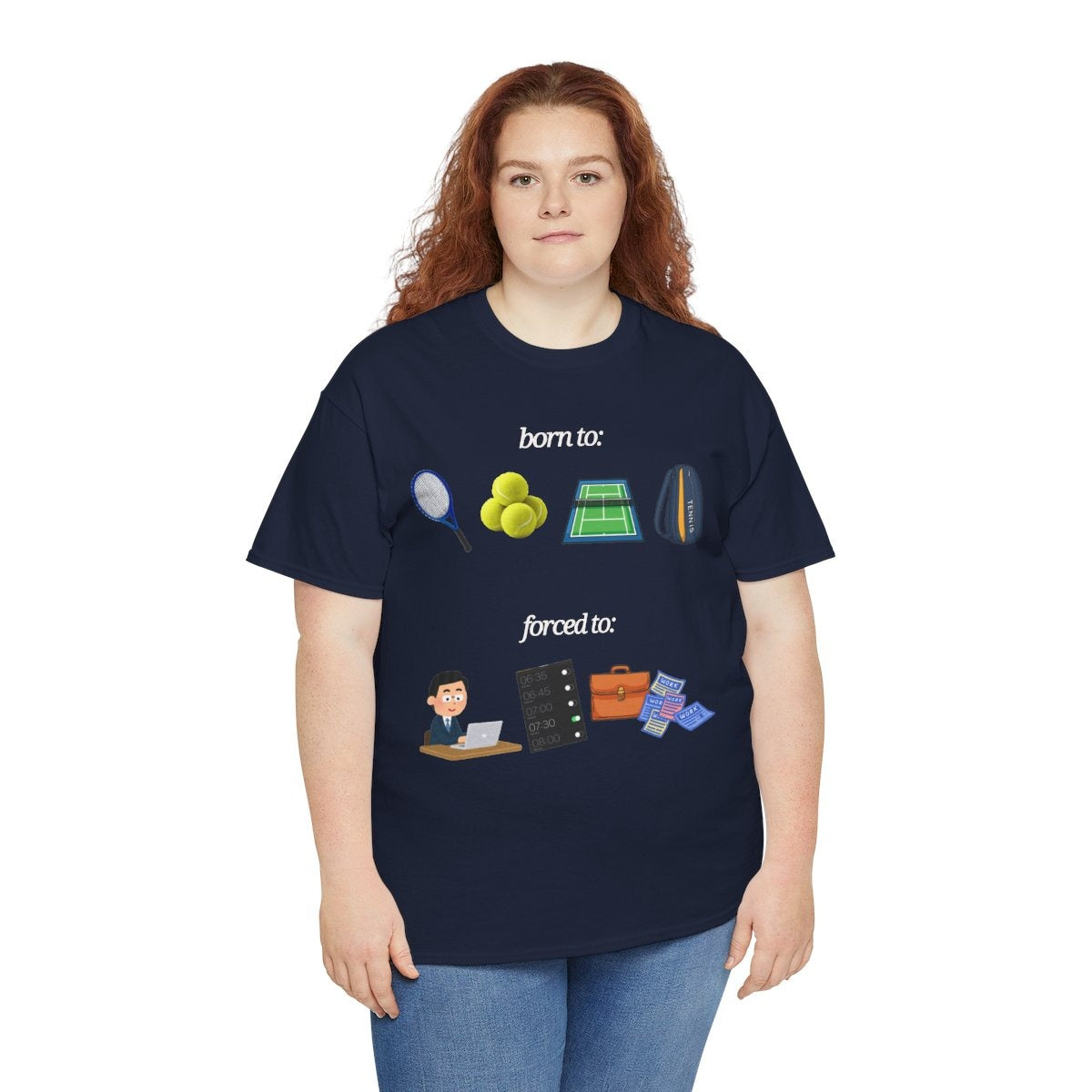 FORCED TO WORK - Tennis (Basic Tee)