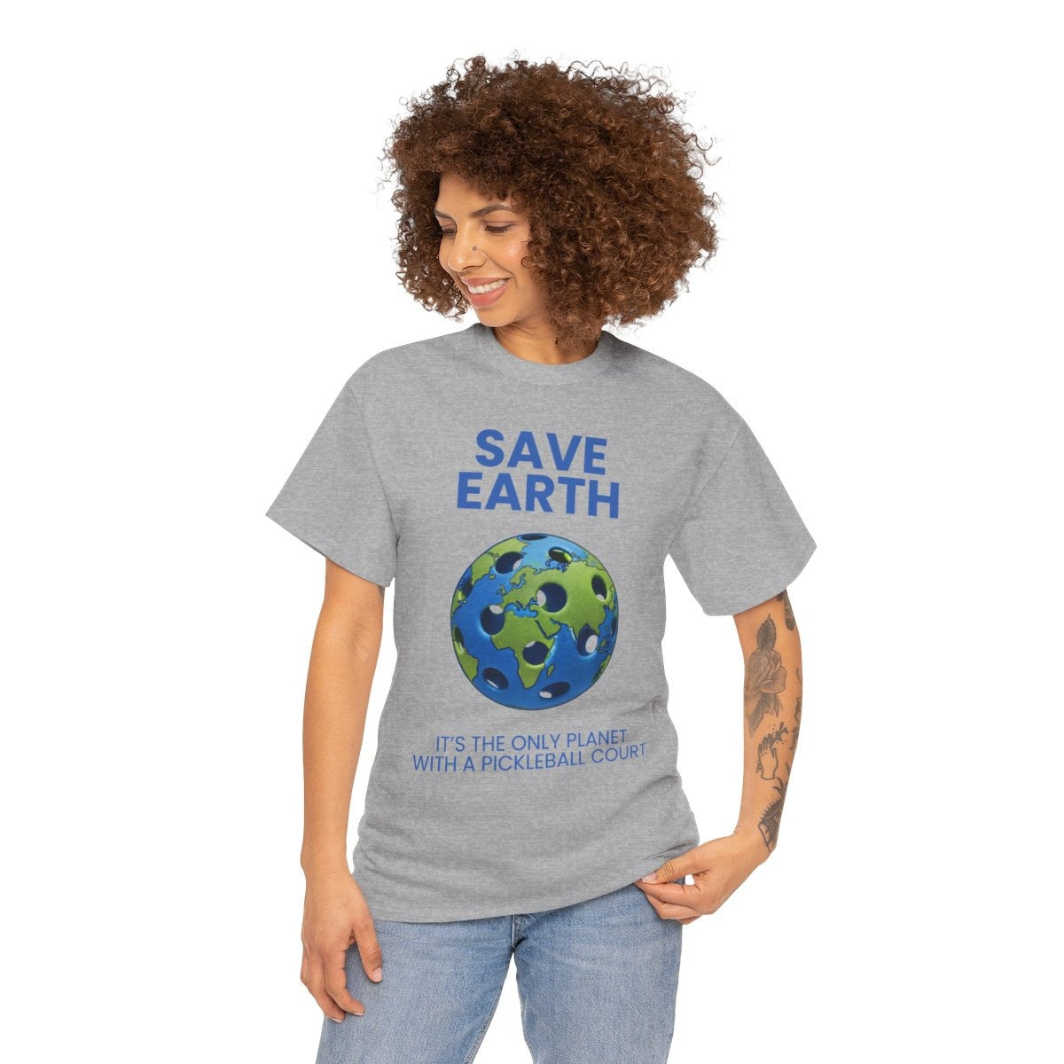 SAVE EARTH - Pickleball (Basic Tee)