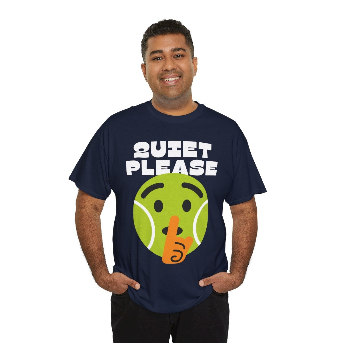QUIET PLEASE - Tennis (Basic Tee)