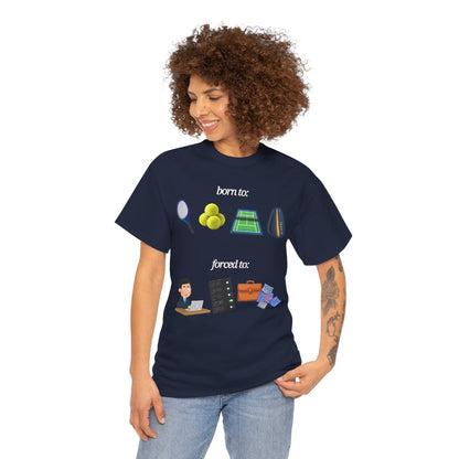 FORCED TO WORK - Tennis (Basic Tee)