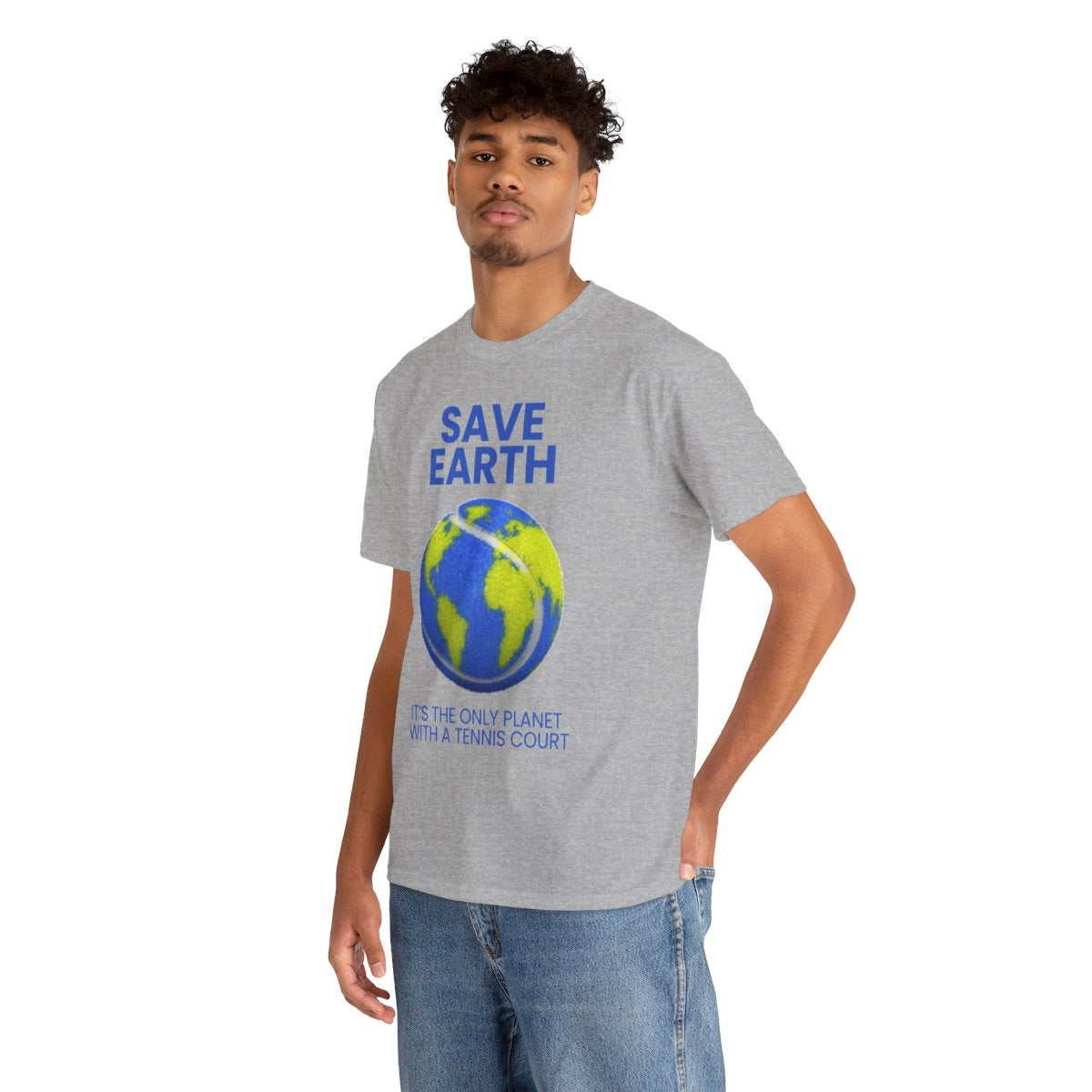 SAVE EARTH - Tennis (Basic Tee)