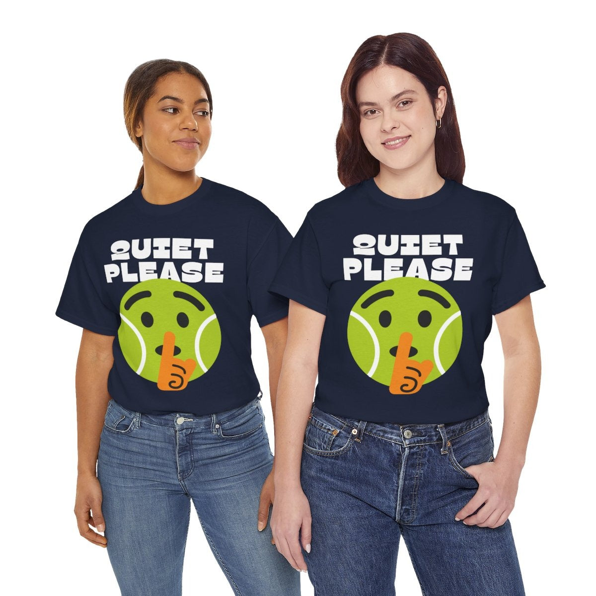 QUIET PLEASE - Tennis (Basic Tee)