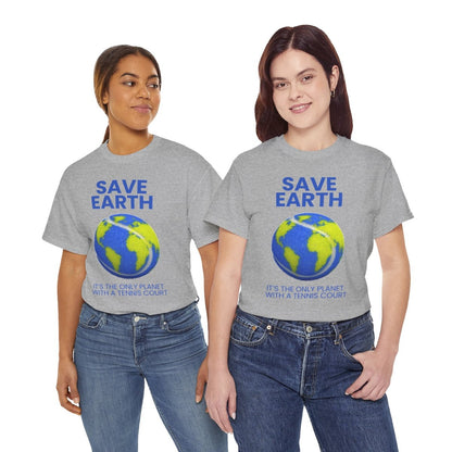 SAVE EARTH - Tennis (Basic Tee)