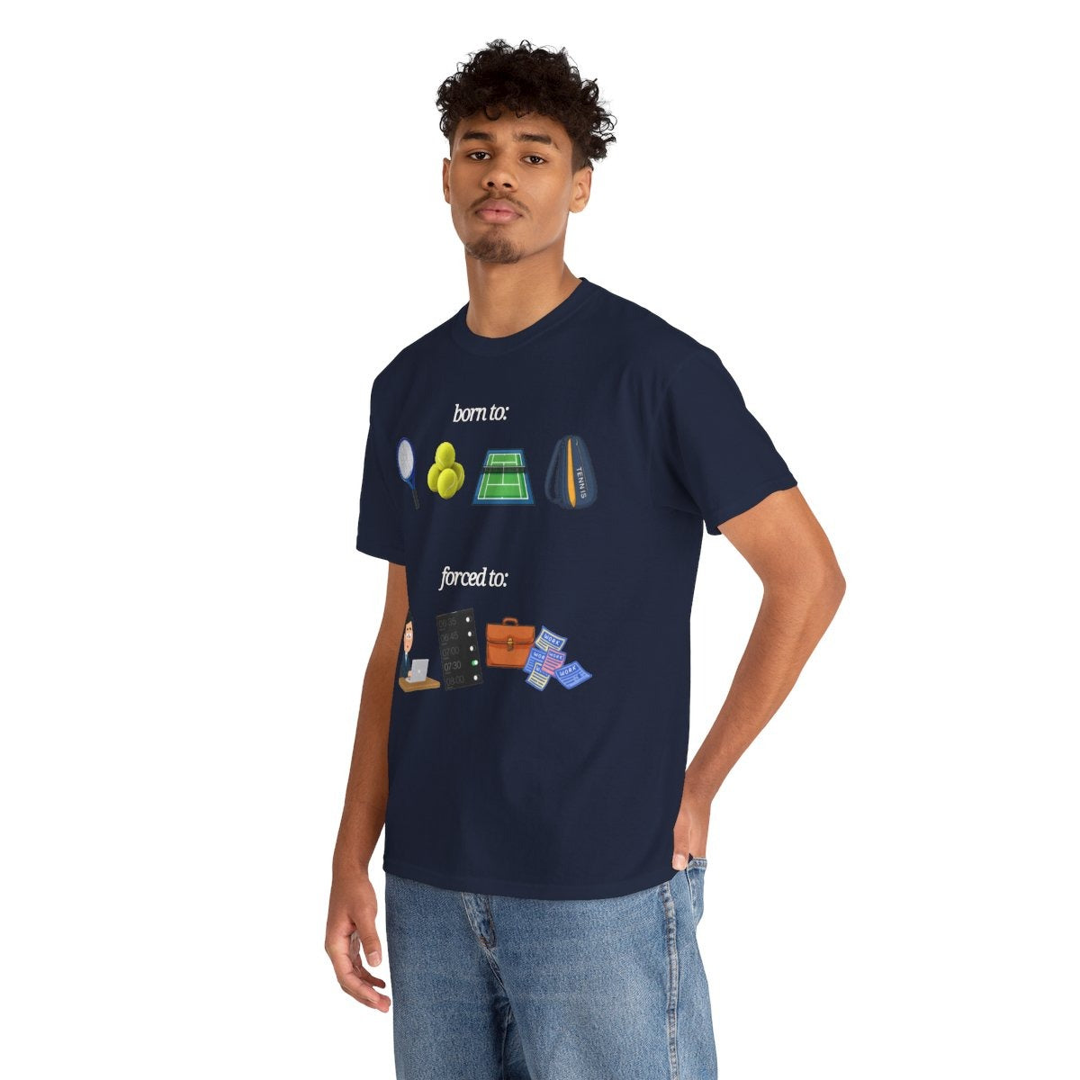 FORCED TO WORK - Tennis (Basic Tee)