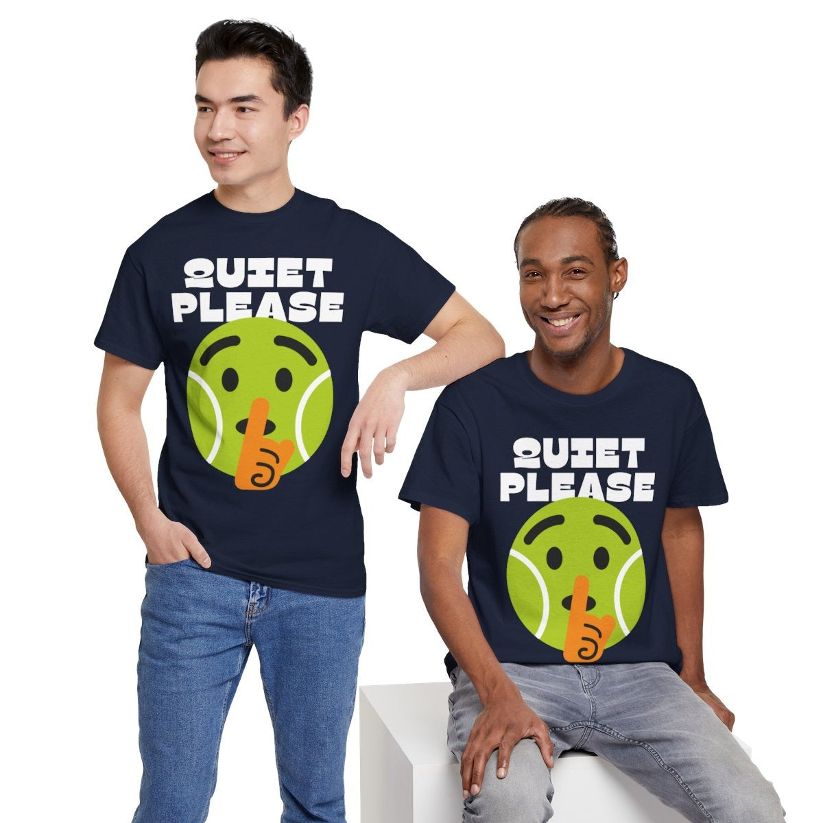 QUIET PLEASE - Tennis (Basic Tee)