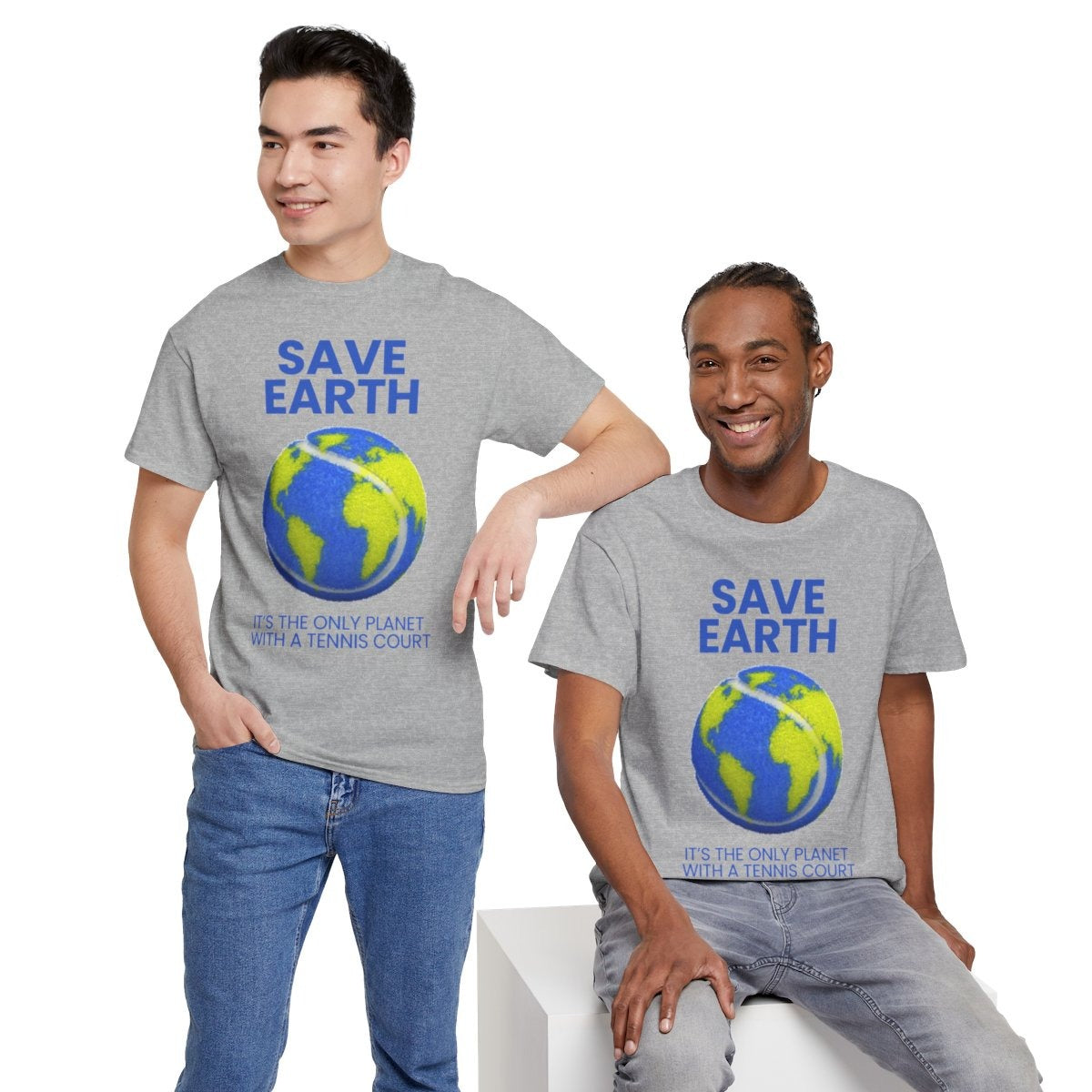 SAVE EARTH - Tennis (Basic Tee)