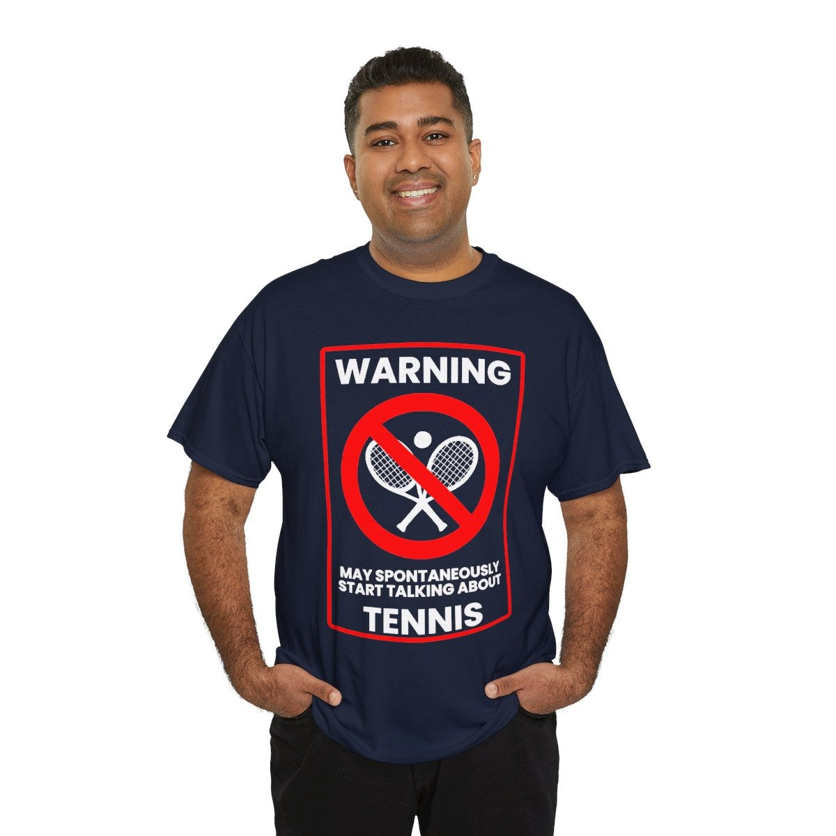 WARNING TENNIS - Tennis (Basic Tee)