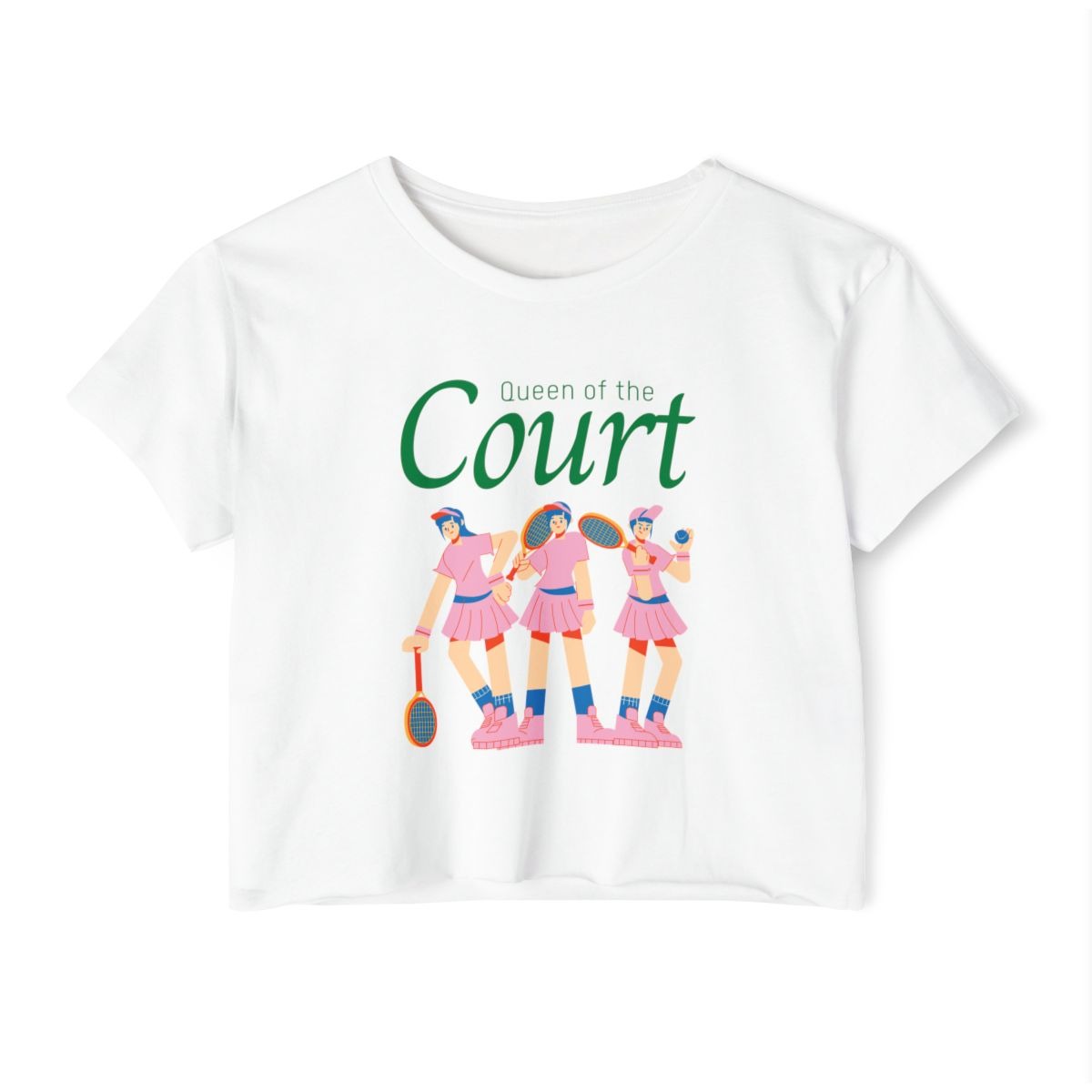 COURT QUEEN 1 - Tennis Crop Top
