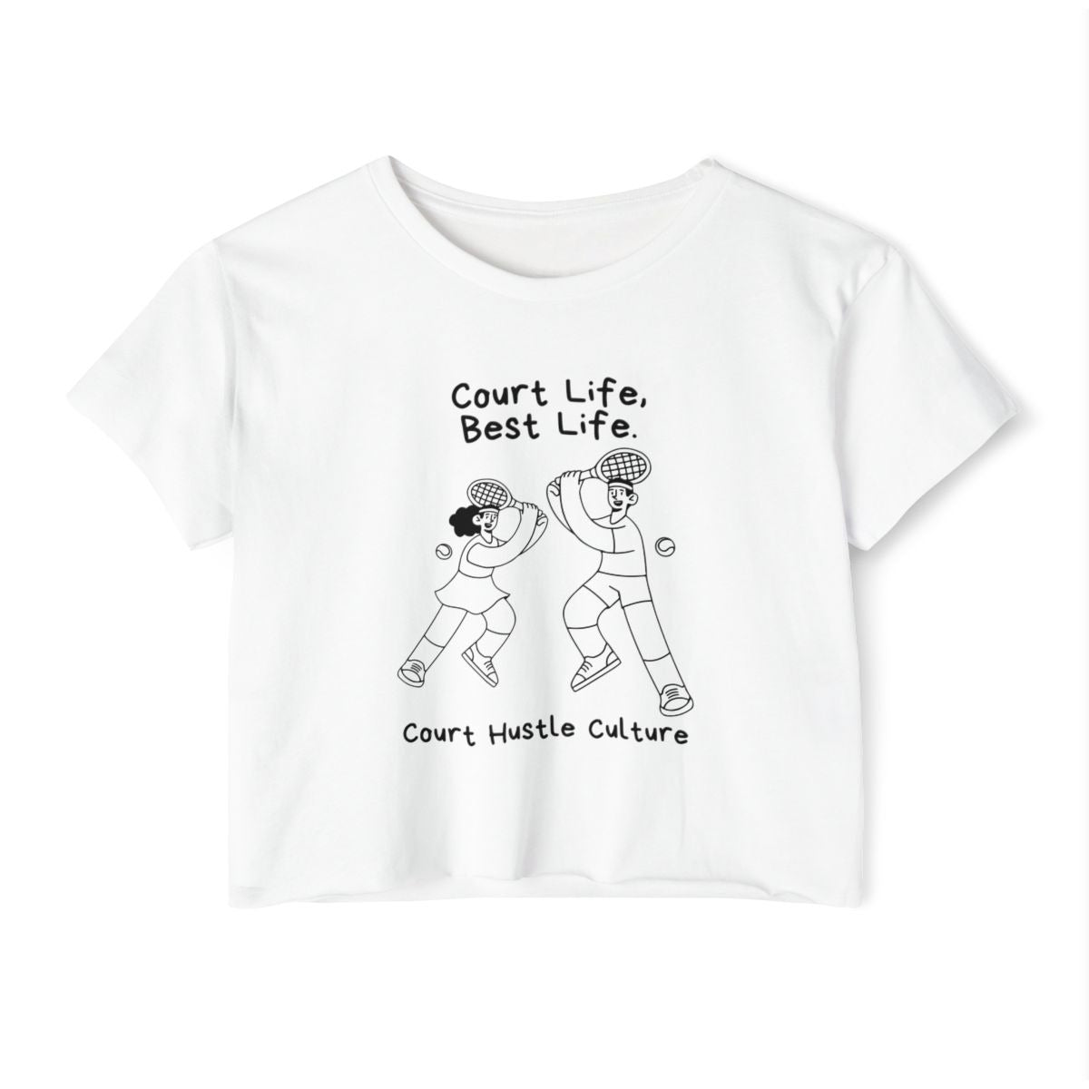 COURT HUSTLE - Tennis Crop Top