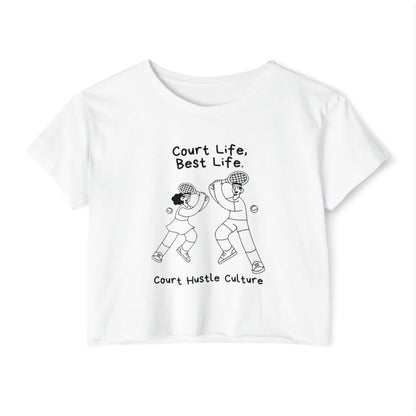 COURT HUSTLE - Tennis Crop Top