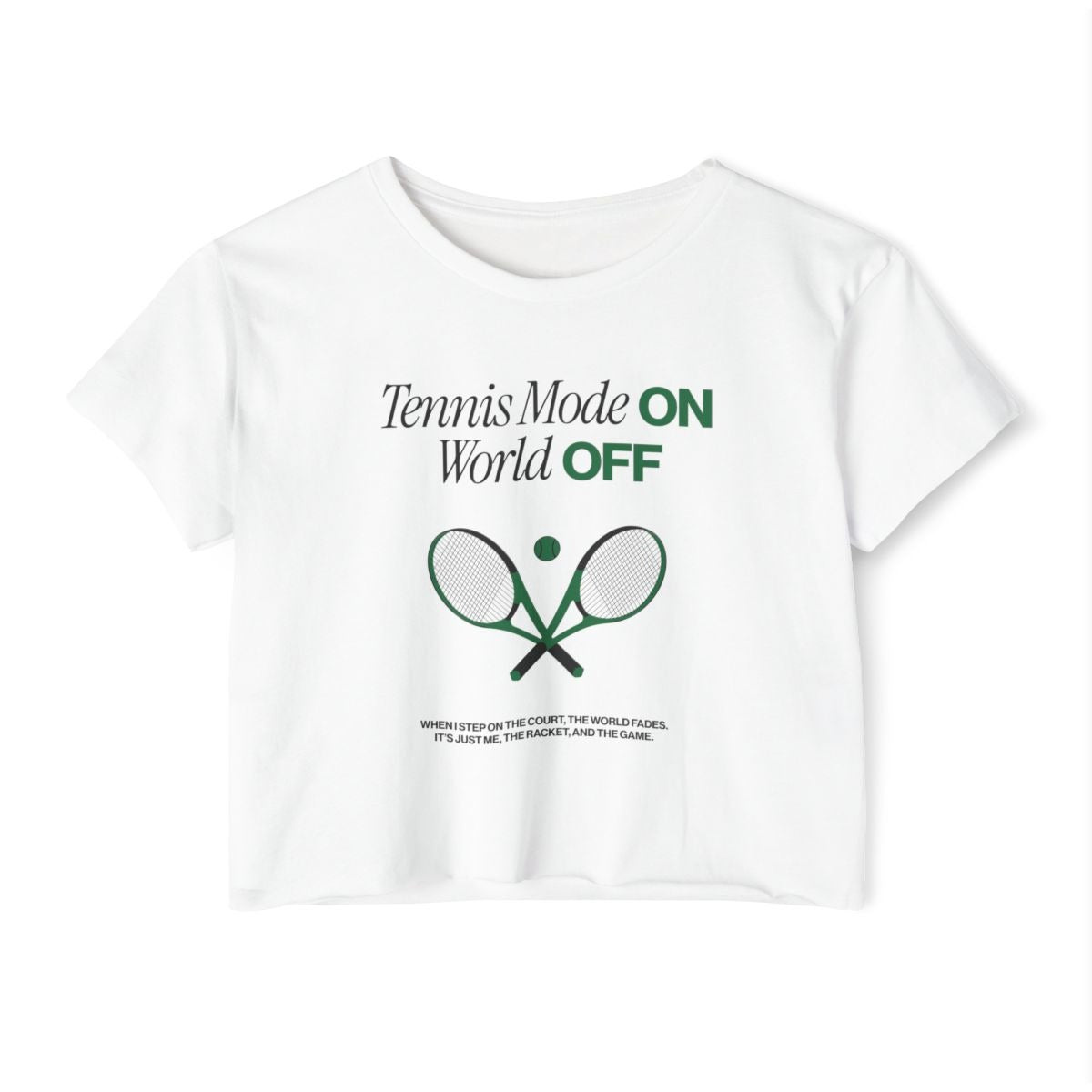 TENNIS MODE 2 - Tennis Crop Top