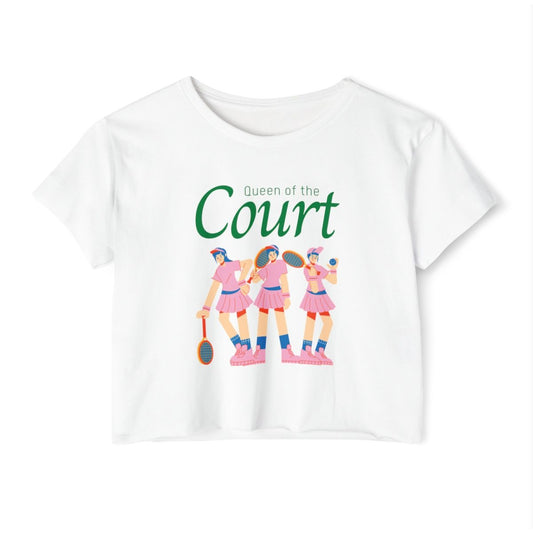 COURT QUEEN 1 - Tennis Crop Top