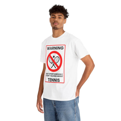 WARNING TENNIS - Tennis (Basic Tee)