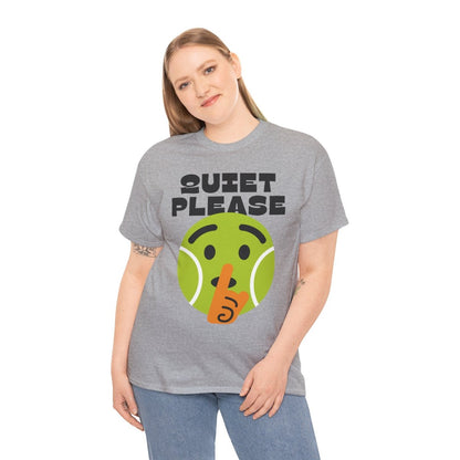 QUIET PLEASE - Tennis (Basic Tee)