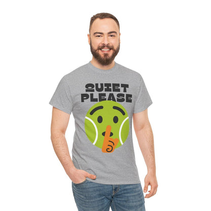 QUIET PLEASE - Tennis (Basic Tee)