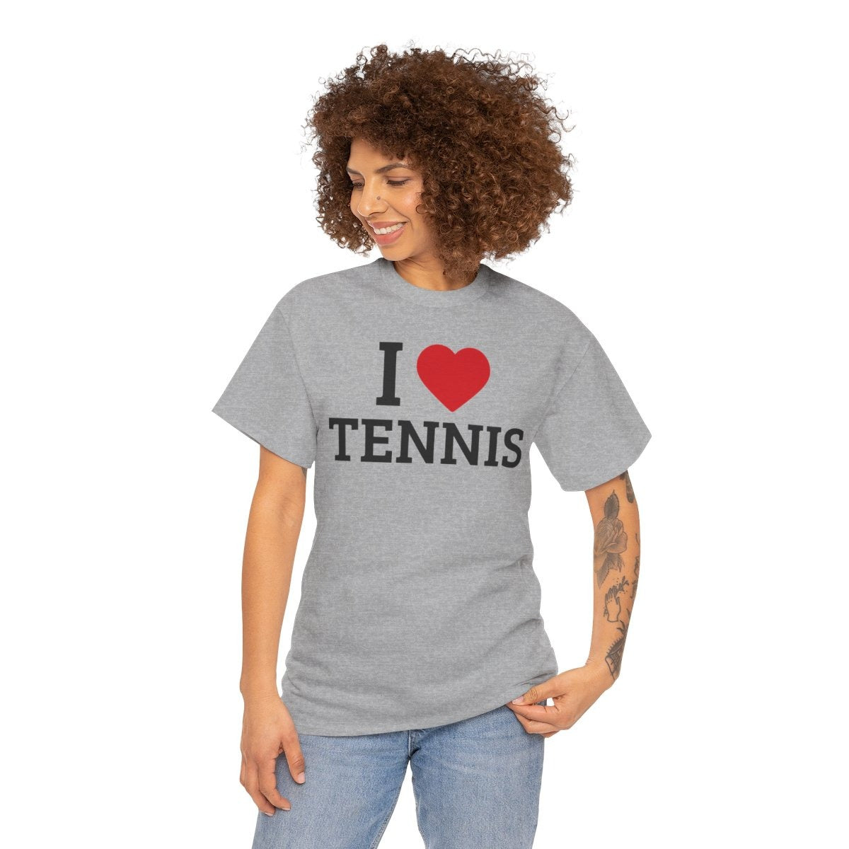 I HEART TENNIS - Tennis (Basic Tee)