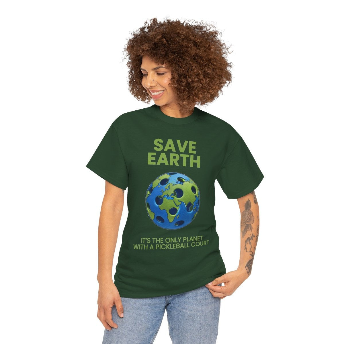 SAVE EARTH - Pickleball (Basic Tee)