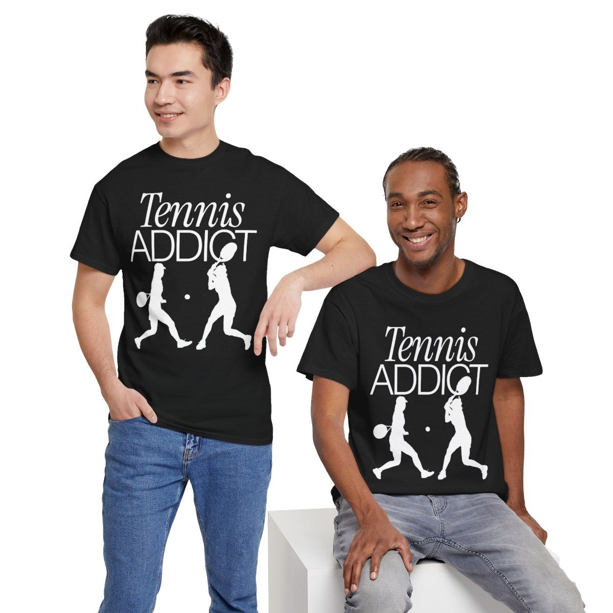 TENNIS ADDICT 3 - Tennis Basic Tee