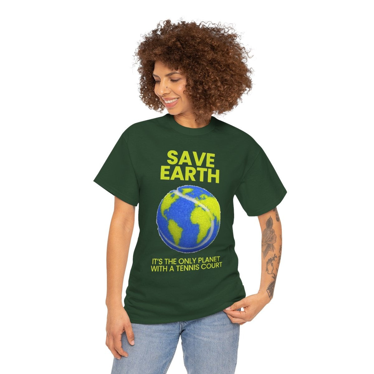 SAVE EARTH - Tennis (Basic Tee)