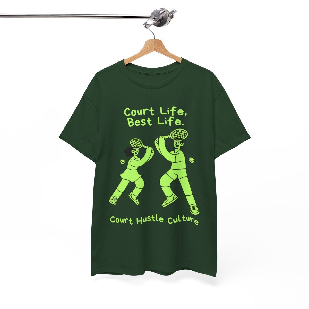 COURT HUSTLE - Tennis Basic Tee