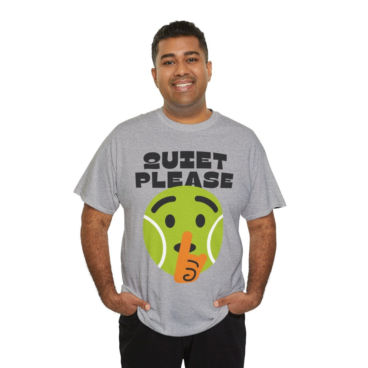 QUIET PLEASE - Tennis (Basic Tee)