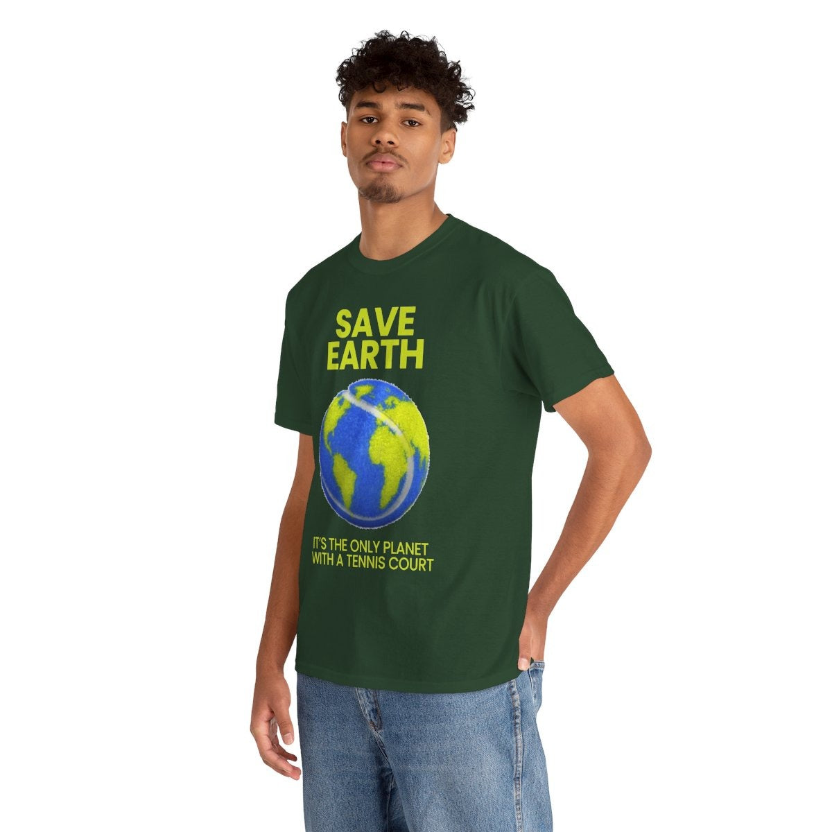 SAVE EARTH - Tennis (Basic Tee)