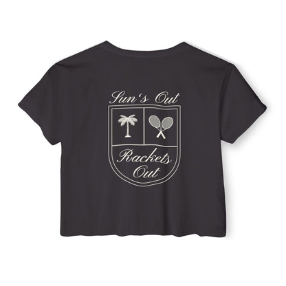SUN'S OUT - Tennis Crop Top