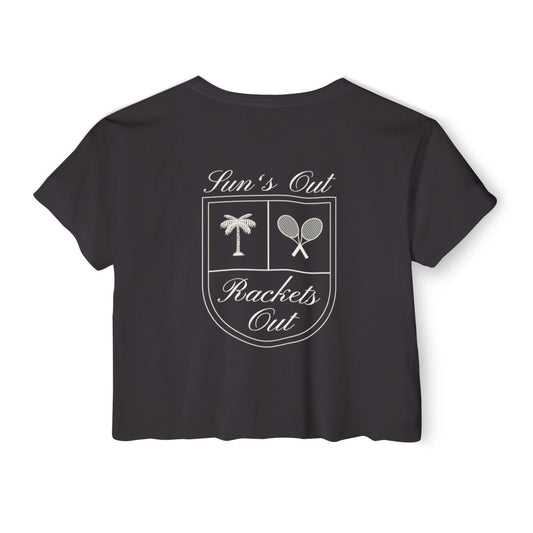 SUN'S OUT - Tennis Crop Top