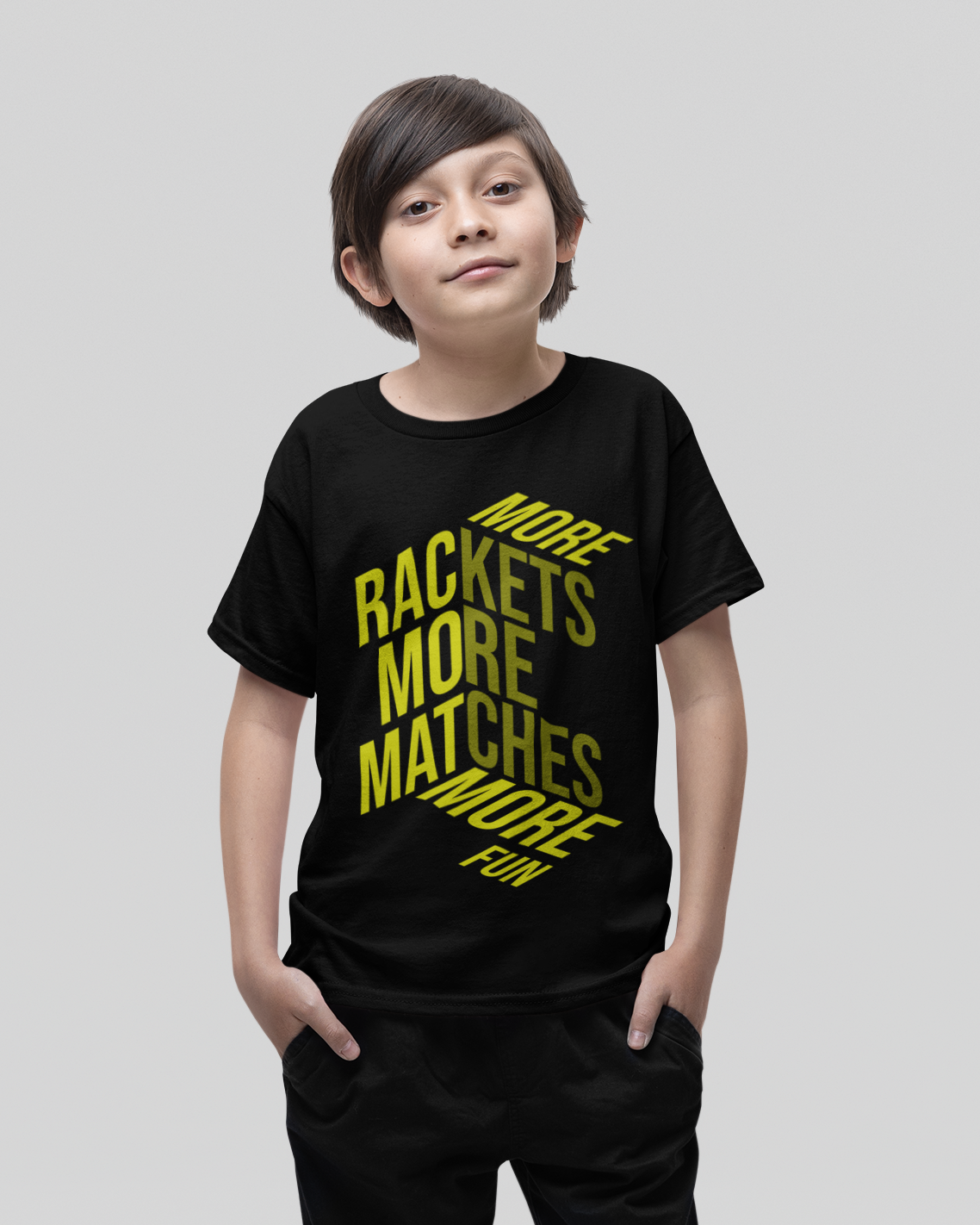 MORE RACKETS  - Tennis (Kids Tee)
