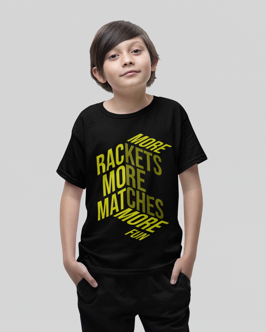MORE RACKETS  - Tennis (Kids Tee)