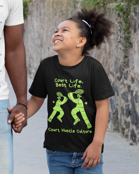 COURT HUSTLE - Tennis (Kids Tee)