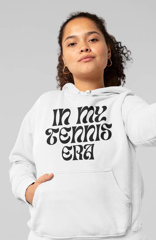 TENNIS ERA (Black & White)- Tennis Hoodie