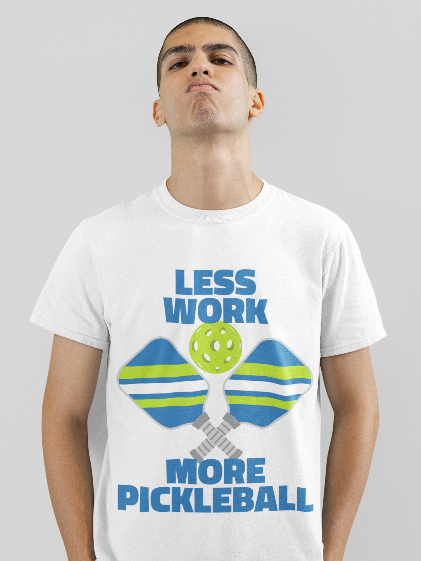 LESS WORK, MORE PICKLEBALL - Pickleball (Basic Tee)