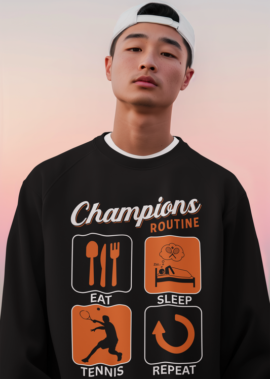 CHAMPIONS ROUTINE - Tennis Sweatshirt
