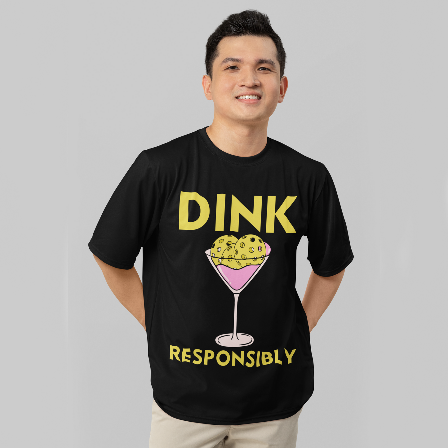 DINK RESPONSIBLY - Pickleball (Basic Tee)