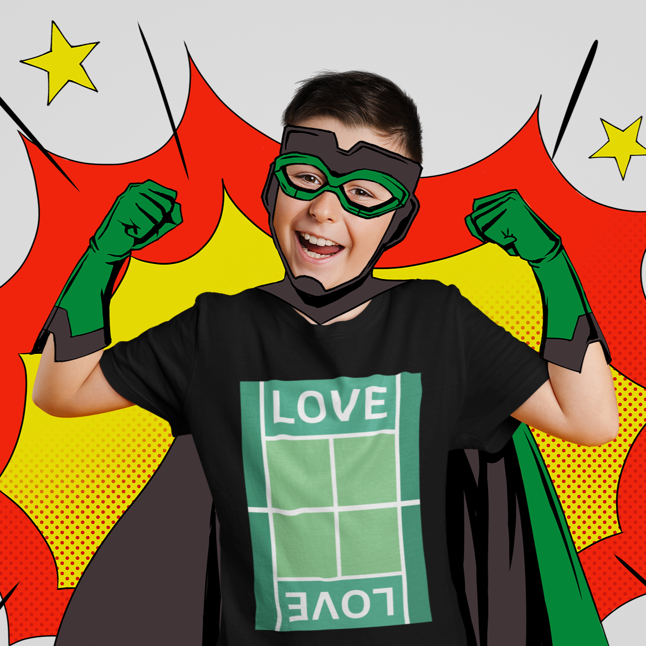 LOVE 3 - Tennis (Kids Tee)